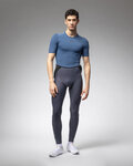 ALÉ Kolarska koszulka z długim rękawem - INTIMO K-BASE - niebieski