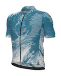ALÉ Koszulka kolarska z krótkim rękawem - FAN PR-E - niebieski/biały