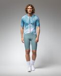 ALÉ Koszulka kolarska z krótkim rękawem - FAN PR-E - niebieski/biały