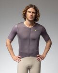 ALÉ Koszulka kolarska z krótkim rękawem - EARTHY STYLE 2.0 PR-E - fioletowy