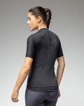 ALÉ Koszulka kolarska z krótkim rękawem - EARTHY STYLE 2.0 PR-E - czarny