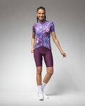 ALÉ Koszulka kolarska z krótkim rękawem - PRAGMA LINFA - fioletowy/niebieski
