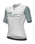 ALÉ Koszulka kolarska z krótkim rękawem - MEGABYTE 2.0 PR-E - biały/niebieski