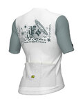 ALÉ Koszulka kolarska z krótkim rękawem - MEGABYTE 2.0 PR-E - biały/niebieski