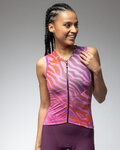 ALÉ Koszulka kolarska bez rękawów - PRAGMA SURFACE PR-E - różowy/czerwony