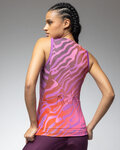 ALÉ Koszulka kolarska bez rękawów - PRAGMA SURFACE PR-E - różowy/czerwony