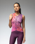 ALÉ Koszulka kolarska bez rękawów - PRAGMA SURFACE PR-E - różowy/czerwony