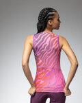ALÉ Koszulka kolarska bez rękawów - PRAGMA SURFACE PR-E - różowy/czerwony