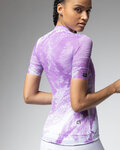 ALÉ Koszulka kolarska z krótkim rękawem - PR-E FAN - biały/fioletowy