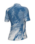 ALÉ Koszulka kolarska z krótkim rękawem - PR-E FAN - niebieski/biały