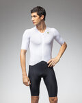 ALÉ Kombinezon kolarski - TRIATHLON EAGLE TRI - biały/czarny