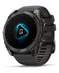 GARMIN smartwatch - FENIX 8 AMOLED SAPPHIRE 51 mm - czarny
