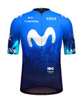 GOBIK Koszulka kolarska z krótkim rękawem - ODYSSEY MOVISTAR TEAM 2024 - niebieski/biały