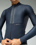 GOBIK Zimowa koszulka kolarska z długim rękawem - HYDER BLEND - niebieski