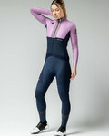 GOBIK Zimowa koszulka kolarska z długim rękawem - HYDER BLEND WOMEN - fioletowy/niebieski