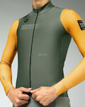 GOBIK Zimowa koszulka kolarska z długim rękawem - SUPERHYDER - żółty/zielony