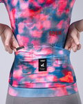GOBIK Koszulka kolarska z krótkim rękawem - CX PRO 4.0 - niebieski/różowy