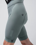 GOBIK Krótkie spodnie kolarskie z szelkami - MATT COMPACT 2.0 - szary/zielony