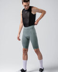 GOBIK Krótkie spodnie kolarskie z szelkami - MATT COMPACT 2.0 - szary/zielony
