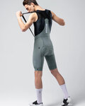 GOBIK Krótkie spodnie kolarskie z szelkami - MATT COMPACT 2.0 - szary/zielony
