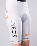 GOBIK Krótkie spodnie kolarskie z szelkami - LANCER NETCOMPANY INEOS DIAMOND 26 - biały