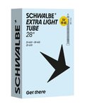SCHWALBE dętka - SV15-EL (23/28-622/630) 28x0.90–1.10 SV 80mm - czarny