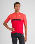 SPORTFUL Koszulka kolarska z krótkim rękawem - PISTA - czerwony