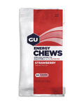 GU Żywność kolarska - ENERGY CHEWS 60 g STRAWBERRY