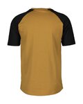 SCOTT Kolarska koszulka z krótkim rękawem - ICON RAGLAN - brązowy/czarny