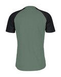 SCOTT Kolarska koszulka z krótkim rękawem - ICON RAGLAN - zielony/czarny