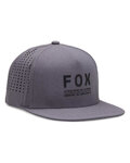 FOX Czapka kolarska - NON STOP TECH SNAPBACK - szary