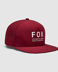 FOX Czapka kolarska - NON STOP TECH SNAPBACK - bordowy