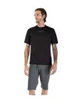 FOX Koszulka kolarska z krótkim rękawem - RANGER WORDMARK - czarny
