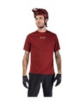 FOX Koszulka kolarska z krótkim rękawem - RANGER WORDMARK - czerwony
