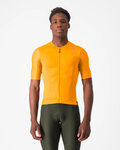 CASTELLI Koszulka kolarska z krótkim rękawem - ESPRESSO - pomarańczowy