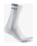 CASTELLI Kolarskie klasyczne skarpetki - BANDITO MERINO 18 - biały