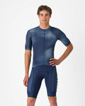 CASTELLI Krótkie spodnie kolarskie z szelkami - COMPETIZIONE 2 KIT - niebieski