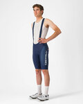 CASTELLI Krótkie spodnie kolarskie z szelkami - COMPETIZIONE 2 KIT - niebieski