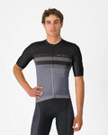 CASTELLI Koszulka kolarska z krótkim rękawem - SIMBOLO - szary/czarny