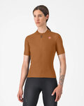 CASTELLI Koszulka kolarska z krótkim rękawem - LIBERA 2 - brązowy