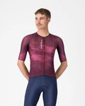CASTELLI Koszulka kolarska z krótkim rękawem - CLIMBER'S A/C - bordowy