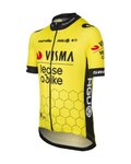 AGU Koszulka kolarska z krótkim rękawem - REPLICA VISMA | LEASE A BIKE K 2024 - żółty/czarny