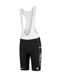 RAPIDGEAR Krótkie spodnie kolarskie z szelkami - VISMA TDF25 REPLICA BIBSHORT - czarny