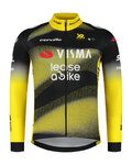RAPIDGEAR Letnia koszulka kolarska z długim rękawem - VISMA TDF25 REPLICA JERSEY - żółty/czarny