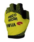 RAPIDGEAR Kolarskie rękawiczki z krótkimi palcami - VISMA TDF25 REPLICA GLOVES - żółty/czarny