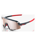 100% SPEEDLAB Okulary kolarskie - SLENDALE - antracyt/czerwony