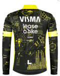 RAPIDGEAR Letnia koszulka kolarska z długim rękawem - REPLICA VISMA TDF26 - czarny/żółty
