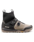 NORTHWAVE Buty rowerowe - KINGROCK PLUS GTX - czarny/brązowy