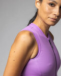 ALÉ Koszulka kolarska bez rękawów - PRAGMA COLOR BLOCK - fioletowy