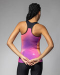 ALÉ Koszulka kolarska bez rękawów - AURORA PRAGMA - różowy/fioletowy